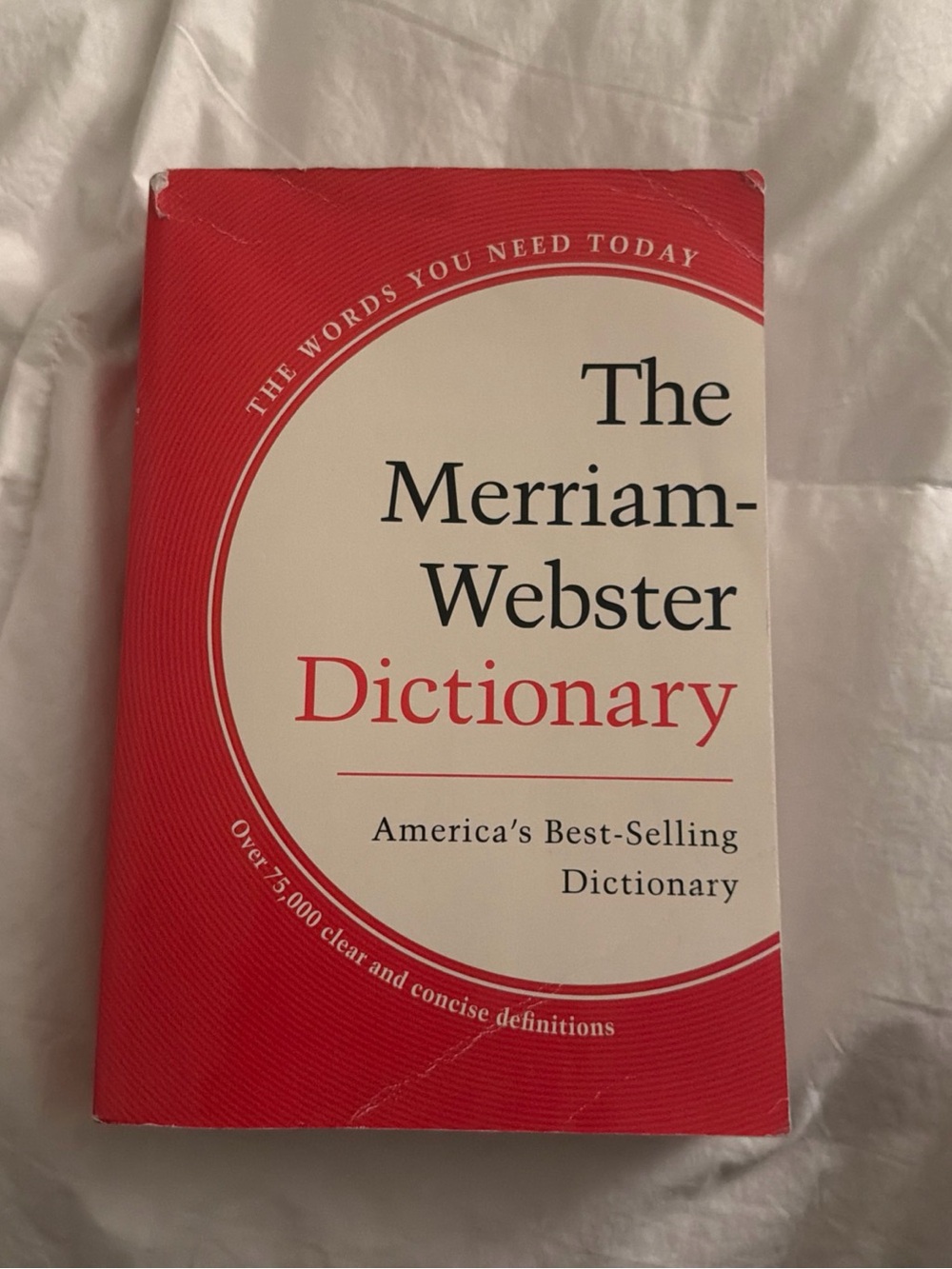 Red Paperback Dictionary - Trusted the merriam webster Reference